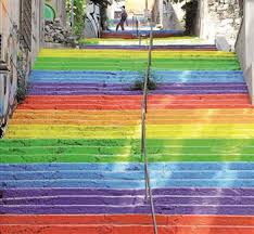 rainbow steps