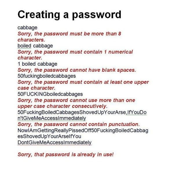 creating a password