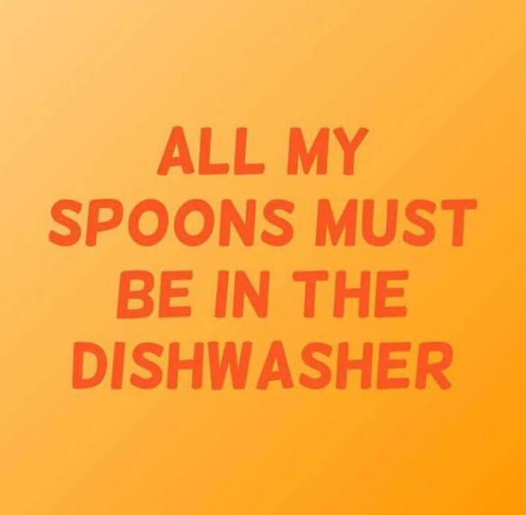 My spoons in dishwasher